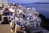 Santorin au soleil couchant