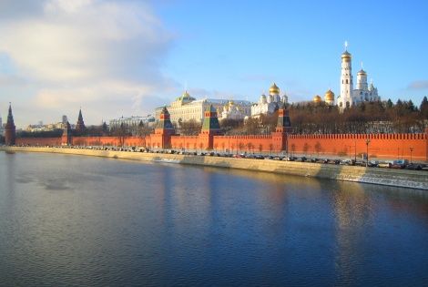 Kremlin au bord du fleuve Moskva
