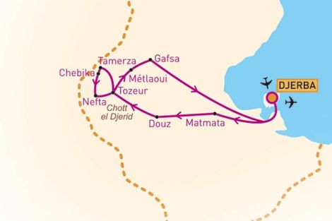 Carte Circuit - Les Portes du Désert