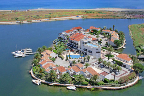 Vue aérienne - Ile de la Lagune France Languedoc-Roussillon - Saint-Cyprien