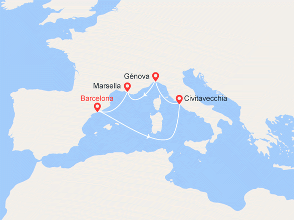 Carte de l'itinéraire