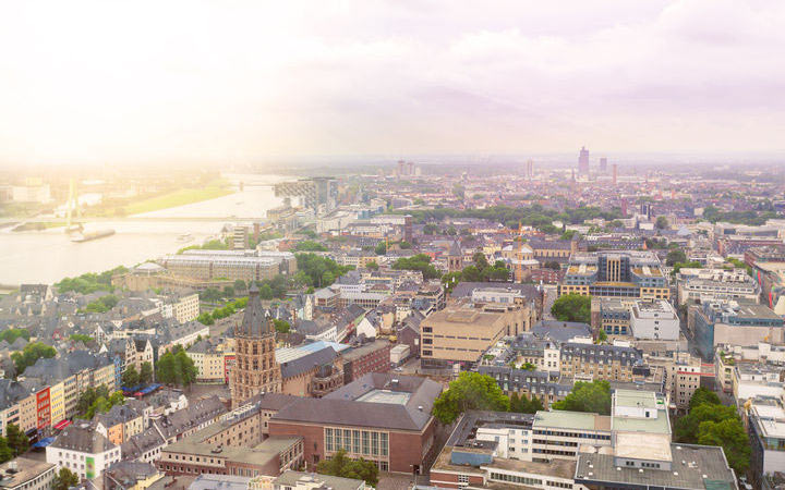 Panorama Du Rhin Ancien - Cologne à Mayence - Vers 1900 - Original