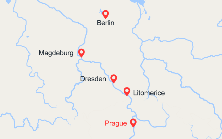 Carte itinéraire croisière croisere sur la moldau et l elbe pgb_pp