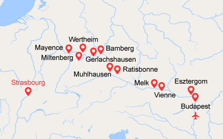 Carte de l'itinéraire