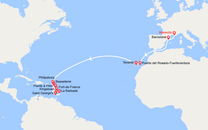 Croisière Transatlantique : de Marseille à la Guadeloupe avec MSC