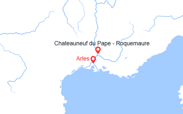 Carte itinéraire croisière week end de fete sur le rhone awt_a90