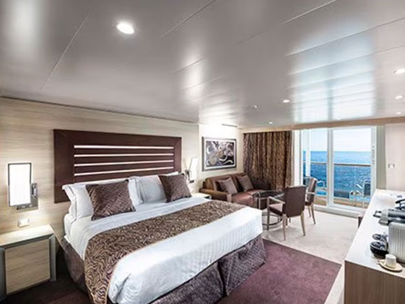 Cabina Yacht club deluxe con balcone MSC Euribia