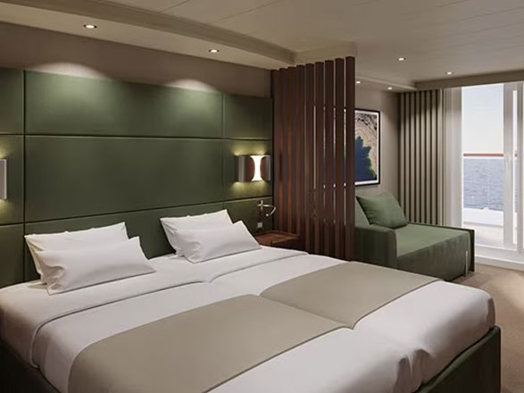 Cabina Yacht club deluxe con balcone MSC Magnifica