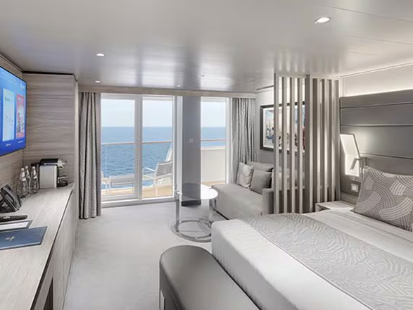 Cabina Yacht club deluxe con balcone MSC World America