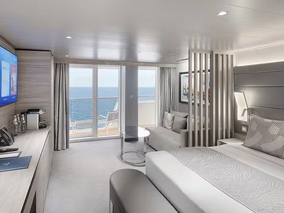 Cabina Yacht club deluxe con balcone MSC World Atlantic