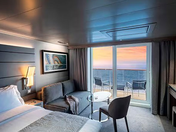 Cabina Yacht club deluxe con balcone MSC World Europa