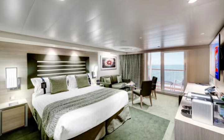 Cabina Camarote Yacht club deluxe con balc&oacute;n