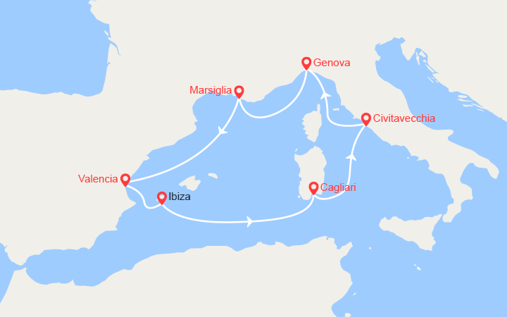 Carte de l'itin�raire