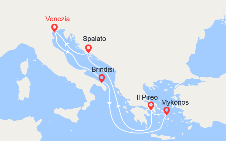 Carte Croisière Grecia e Croazia Carte Croisière Grecia e Croazia