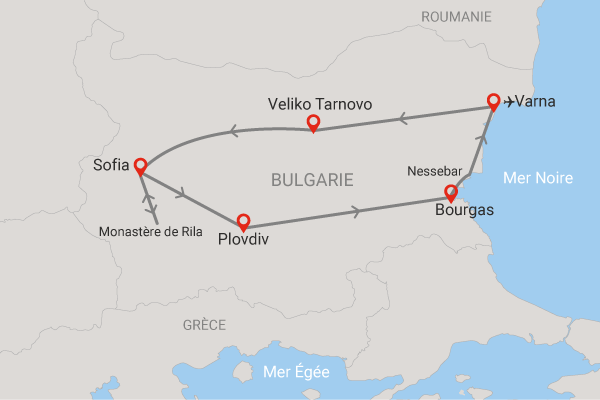 Autotour Routes de la Bulgarie classique en liberté (départ de Varna) Bulgarie Varna