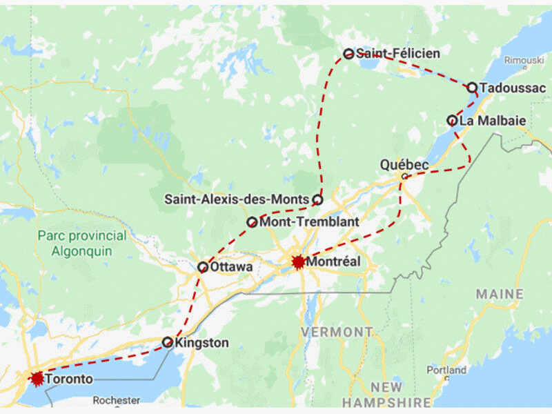 Autotour AUTOTOUR QUEBEC ET ONTARIO XL Canada Montreal