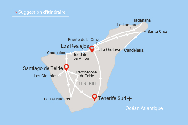 Autotour Balade sur l'île de l'éternel printemps 3* Canaries Tenerife