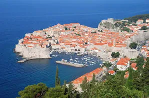 Croatie-Dubrovnik, Autotour Balade sur la côte dalmate, arrivée Dubrovnik 4*