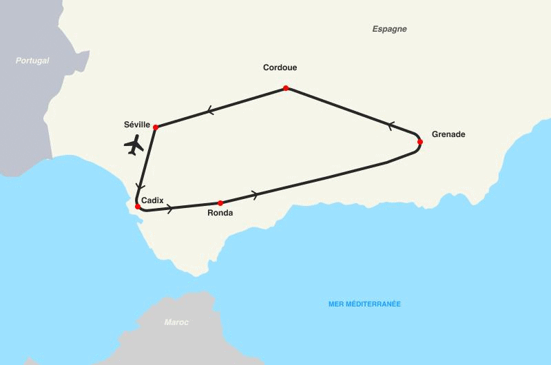 Autotour AUTOTOUR L'ANDALOUSIE AU VOLANT Espagne Seville