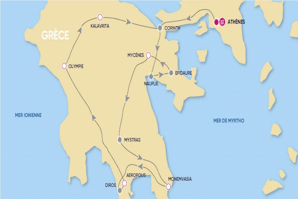Autotour SPECIAL PELOPONNESE
 Grece Athenes