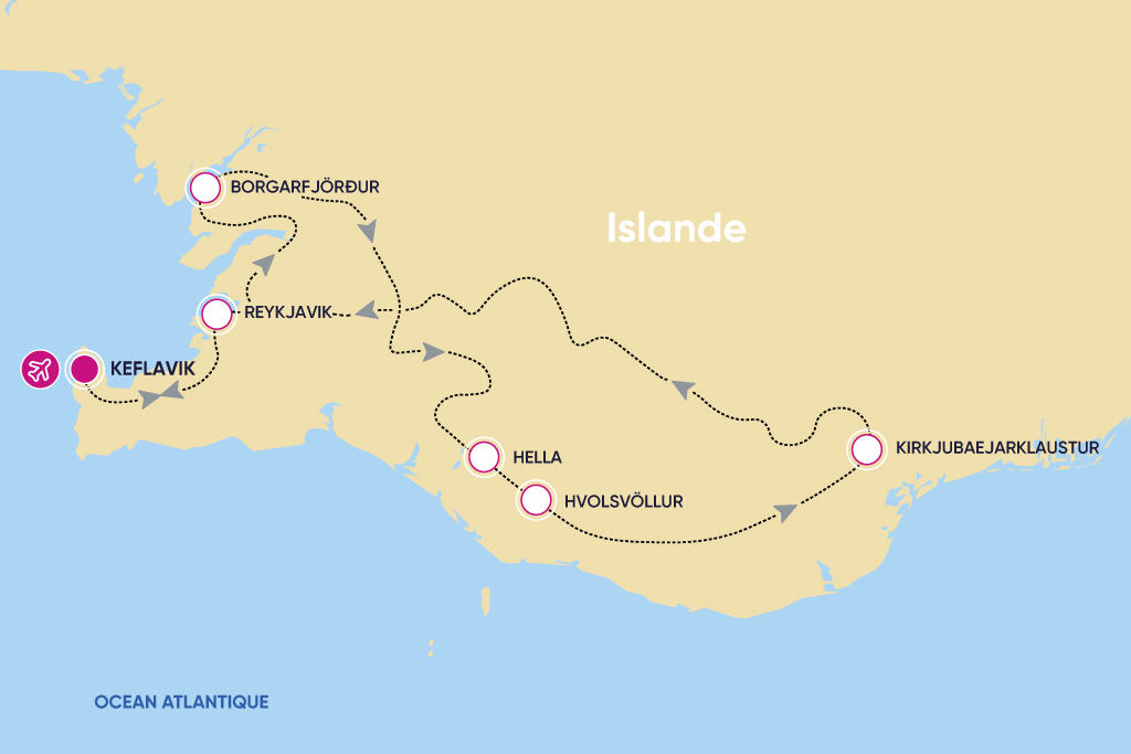 Autotour AUTOTOUR ENTRE GLACIERS ET AURORES BOREALES Islande Keflavik