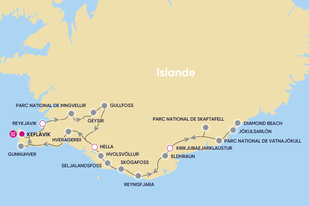 Autotour AUTOTOUR GLACIER AVENTURE Islande Keflavik