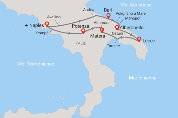 Autotour AUTOTOUR LES POUILLES EN LIBERTÉ Italie Naples