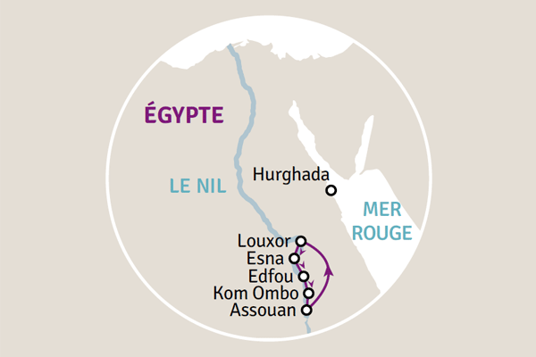 Croisière Merveilles au Fil du Nil (avec visites) Louxor Egypte