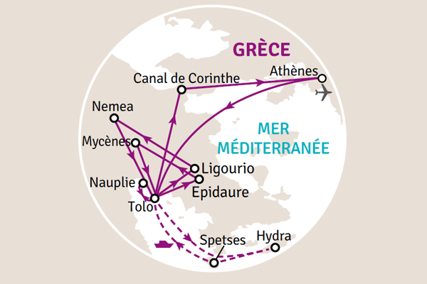 Circuit Trésors du Péloponnese Athenes Grece