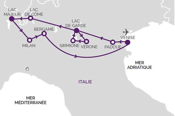 Circuit Beaute Des Lacs Italiens Italie Fram