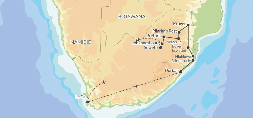 Circuit CIRCUIT I LOVE AFRIQUE DU SUD - VOLS AIR FRANCE Afrique Du Sud Johannesbourg