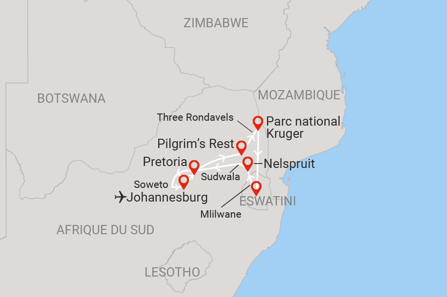 Circuit A La Découverte de l'Afrique du Sud 3* Afrique Du Sud Johannesbourg