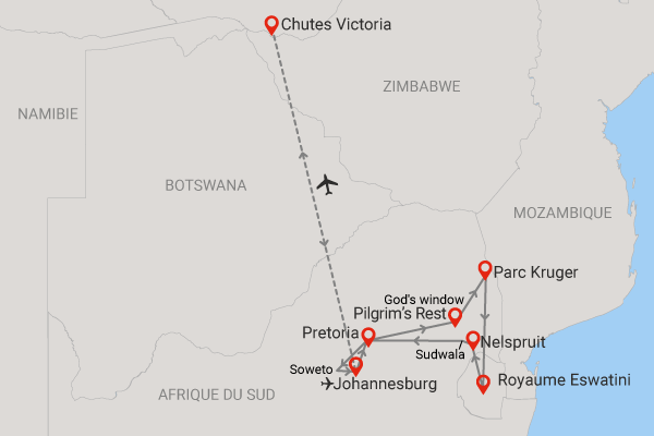 Circuit A La Découverte de l'Afrique du Sud 3* avec extension aux chutes Victoria Afrique Du Sud Johannesbourg