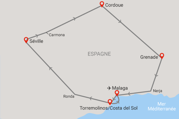 Circuit Toute l'Andalousie Andalousie Malaga