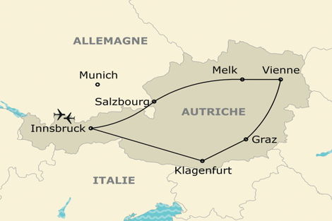 (fictif) - Circuit Grand Tour d'Autriche Innsbruck Autriche