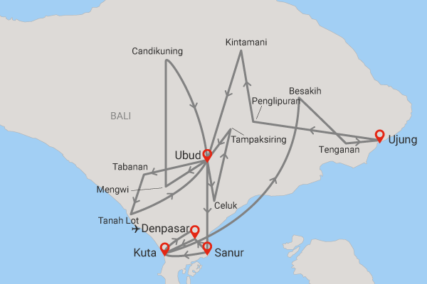 Circuit Merveilles de Bali Bali Denpasar