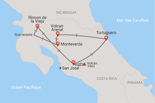 Circuit Jungles et forêts avec Rincon de la Vieja Costa Rica San jose