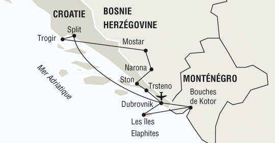 Circuit AU COEUR DE LA CROATIE Croatie Dubrovnik
