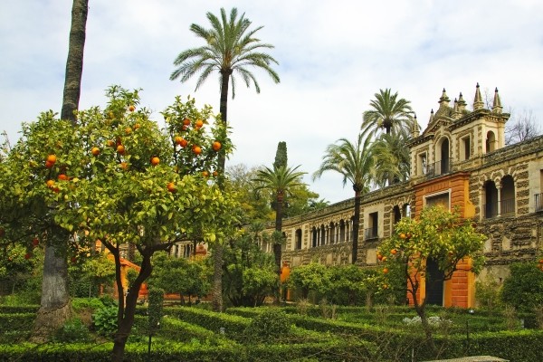 Jardin de l'Alcazar à Séville - De la Castille à l'Andalousie