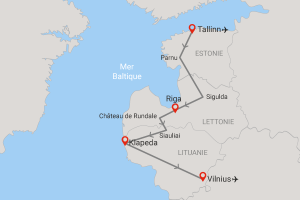 Circuit Couleurs des pays baltes 4* Estonie Tallinn