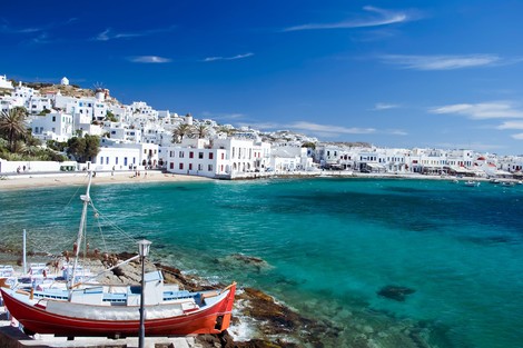 Ville - Combiné 3 îles Mykonos - Paros - Santorin en 15 jours - arrivée Athènes 3* Mykonos Grece