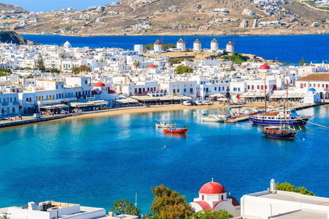 Ville - Circuit Périple dans les Cyclades depuis Santorin - Santorin, Naxos et Mykonos en 3* Santorin Grece