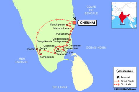 (fictif) - Circuit Les Essentiels de l'Inde du Sud 3* Chennai Inde