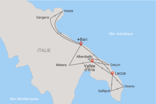 Circuit Essentiel des Pouilles 4* Italie Bari