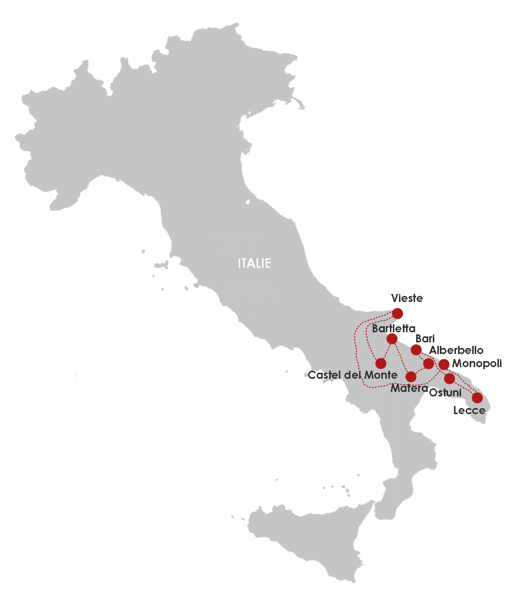 Circuit CONTRASTE DU SUD : GRAND TOUR DES POUILLES Italie Naples