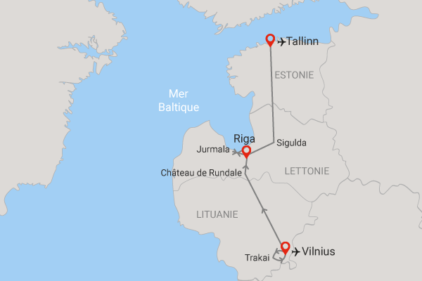 Circuit Trésors de l'Ambre aux pays baltes 3/4* Lituanie Vilnius