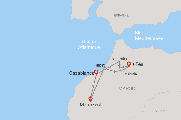 Circuit Splendides villes impériales du nord au sud Maroc Fez