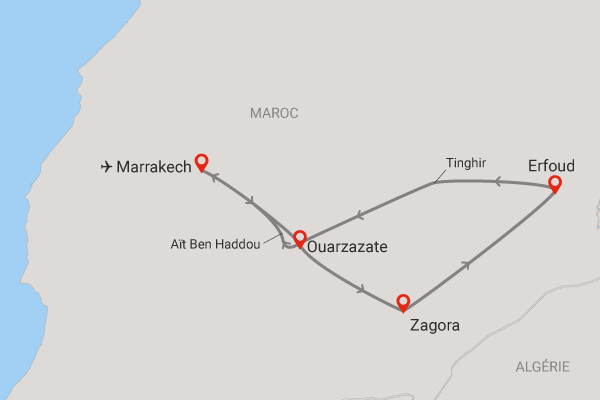Circuit CIRCUIT GRAND SUD MAROC 3* Maroc Marrakech