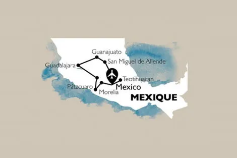(fictif) - Circuit Richesses coloniales et fête des morts 4* Mexico Mexique