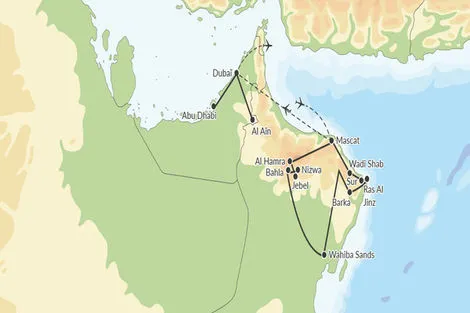 (fictif) - Circuit Entre Mers & Deserts Mascate Oman